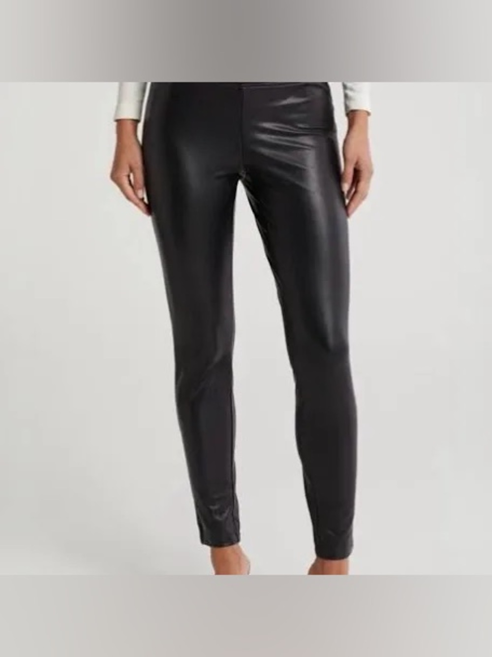 Laundry Faux Leather Leggings - Black